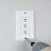 On-Q WP3413WH10 High Impact Flame Retardant Plastic 3-Port Decorator Outlet Strap, White, 10 Count