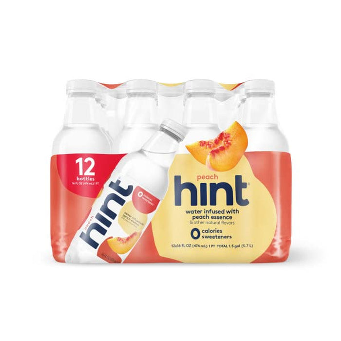 Hint Water Best Sellers Pack (Pack of 12), 16 Ounce Bottles, 3 Bottles Each Of: Watermelon, Blackberry, Cherry, and Pineapple, Zero Calories, Zero Sugar and Zero Sweeteners