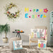 Easter Decorations Pillow Covers 18X18 Set of 4 - Easter Bunny Easter Eggs Spring Decor, Easter Throw Pillows Cushion Covers Farmhouse/Home Decor for Table, Sofa, Restaurant (18X18 Inch)
