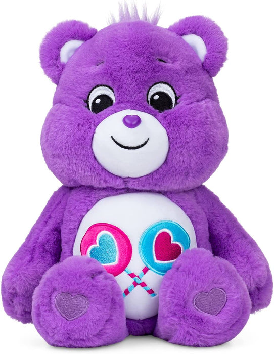 Care Bears Share Bear Stuffed Animal, 14 Inches , Purple