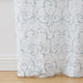 Mainstays Modern Scroll Aqua Rod Pocket Sheer Curtain Set, 28" X 95" (4 Panels)