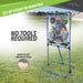 Target Toss Game Set - Choose Either Football Toss or Baseball Toss - Portable Indoor or Outdoor Design for Cookouts, Tailgates, or Backyard Fun - Includes 4 Balls - Easy Assembly