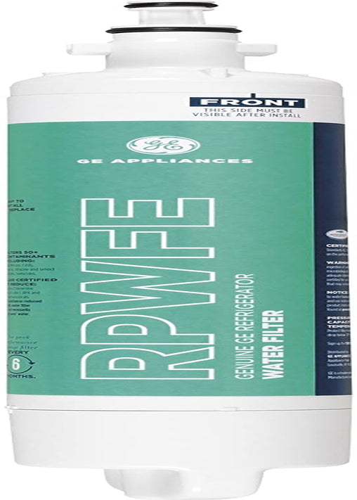 GE RPWFE Refrigerator Water Filter | Certified to Reduce Lead, Sulfur, and 50+ Other Impurities | Replace Every 6 Months for Best Results | Pack of 1