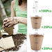 50 Pcs Peat Pots, Biodegradable Eco-Friendly Plant Seedling Starters Kit, Seed Germination Trays with 10 Plant Markers for Vegetable Tomato Saplings & Herb Seed Germination