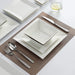 Classic White Square Dinnerware Set for 4, off White