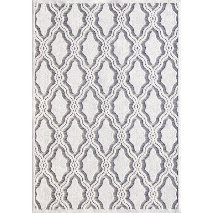 My Texas House Cotton Blossom, Country/Cottage, Geometric, Woven Area Rug, 5'2" X 7'6"