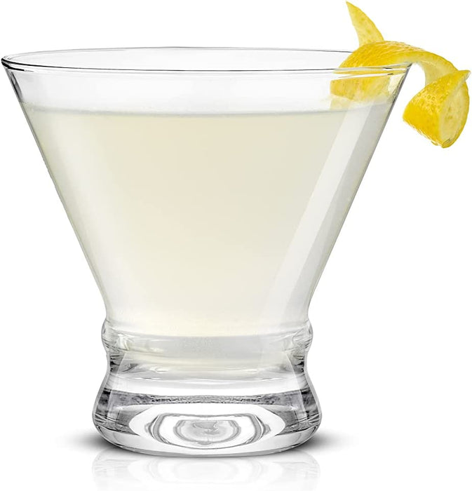 Stemless Martini Glasses. Cocktail Glasses Set of 6. 8Oz Glasses. Footed Margarita Glasses, Liquor Drinking Glasses Bar Set, Shrimp Cocktail Serving Dish, Parfait Glasses, Glass Dessert Cups