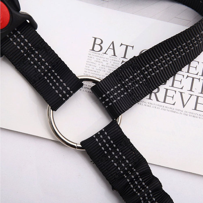 Adjustable Pet Dog Seat Belt Harness, Dog Cat Seat Belt Leash Safety Leads Harness, Vehicle Car Seatbelt Harness for Pets with Elastic Nylon Bungee Buffer for Shock Attenuation