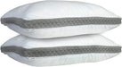 Lux Decor Collection Gusseted Queen Pillows Set of 2 - Comfortable Breathable Bed Pillows for Sleeping (18X26)