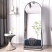 Arched Full Length Floor Mirror 64"X21" Full Body Standing Mirror,Black