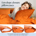 6 PC Sheet Set Sheets Deep Pockets 18" Eco Friendly Wrinkle Free Sheets Machine Washable Hotel Bedding Silky Soft - Autumn Orange Queen