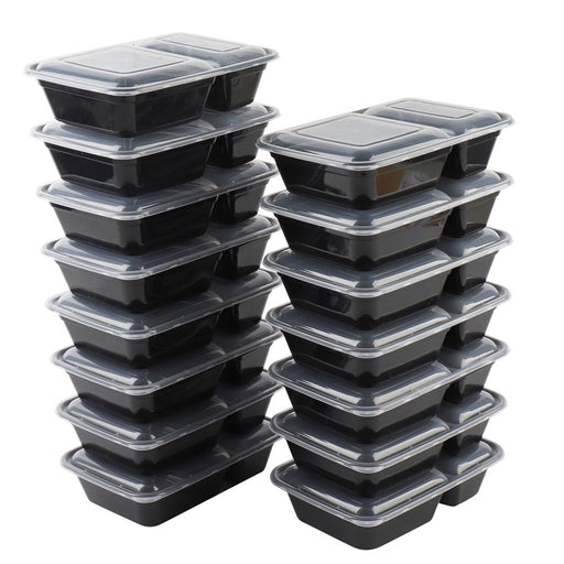 Mainstays 30 Piece 2-Compartment 3.8 Cup Meal Prep Food Storage Container