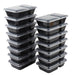 Mainstays 30 Piece 2-Compartment 3.8 Cup Meal Prep Food Storage Container
