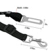 2Pcs Adjustable Pet Car Seat Dog Cat Auto Safety Leash Vehicle Seatbelt Harness (Black & Pink)