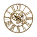 32" Gold Metal Gear Wall Clock