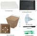 Seed Starter Kit with 100 Peat Pots for Seedlings Seed Starter Tray Plastic Growing Trays 20 Plant Labels Outdoor or Indoor Herb Garden Nursery