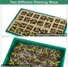 5 Pack Seed Starter Tray Kit, 15 Peat Pots for Seedlings Plastic Growing Germination Trays with Plants Labels, Planting Tools, Germination Plant Starting Pots for Plant Seeds, Green