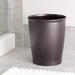 Idesign Kent round Plastic Garbage Wastebasket,– 8.35" X 8.35" X 10", Bronze