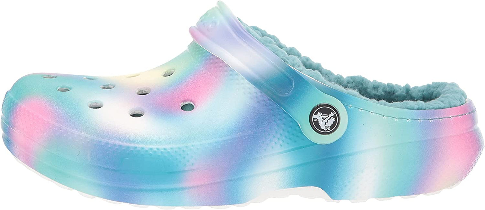 Unisex-Adult Classic Tie Dye Lined Clogs | Fuzzy Slippers