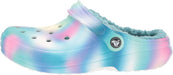 Unisex-Adult Classic Tie Dye Lined Clogs | Fuzzy Slippers
