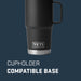 Rambler 20 Oz Travel Mug, Stainless Steel, Vacuum Insulated with Stronghold Lid, Black
