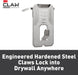 CLAW 3PH45M-4ESF Drywall Picture Temporary Spot, Holds 45 Lbs, 4 Hangers, 4 Markers/Pack, 4 Pack, Silver