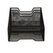 Mind Reader 3 Tier 5 Compartments Desk Organizer Tray, Black