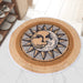 Sun and Moon round Rug,32X32 Inch Boho round Rug,Non-Slip Super Soft Creative Tribal Style Floor Carpet for Living Room Bedroom Bathroom Kids Room Home Decor Fuzzy Rug