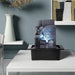 Indoor Fountain Tabletop Fountain Waterfall Fountains Relaxation Water Feature Feng Shui Zen Meditation Desktop Fountain with LED Light for Home and Office Indoor Spaces Decor (Style 6)