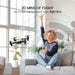 D20 Mini Drone for Kids with 720P HD FPV Camera Remote Control Toys Gifts for Boys Girls with Altitude Hold, Headless Mode, One Key Start Speed Adjustment, 3D Flips 2 Batteries, Silver