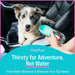 Malsipree Dog Water Bottle, Leak Proof Portable Puppy Water Dispenser with Drinking Feeder for Pets Outdoor Walking, Hiking, Travel, Food Grade Plastic (12Oz, Blue)
