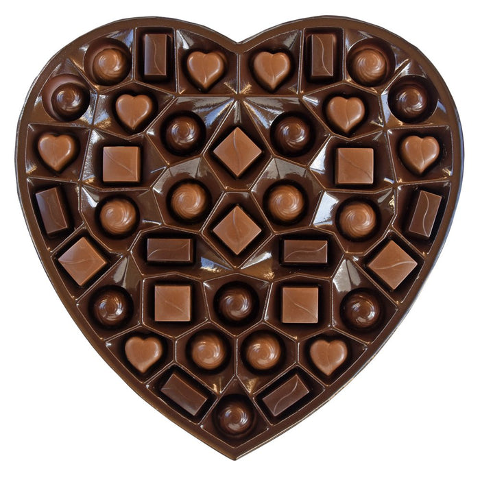 Elmer'S, 16Oz Romantic Red Wrap Valentine Heart, 40 Pieces Assorted Milk & Dark Chocolates