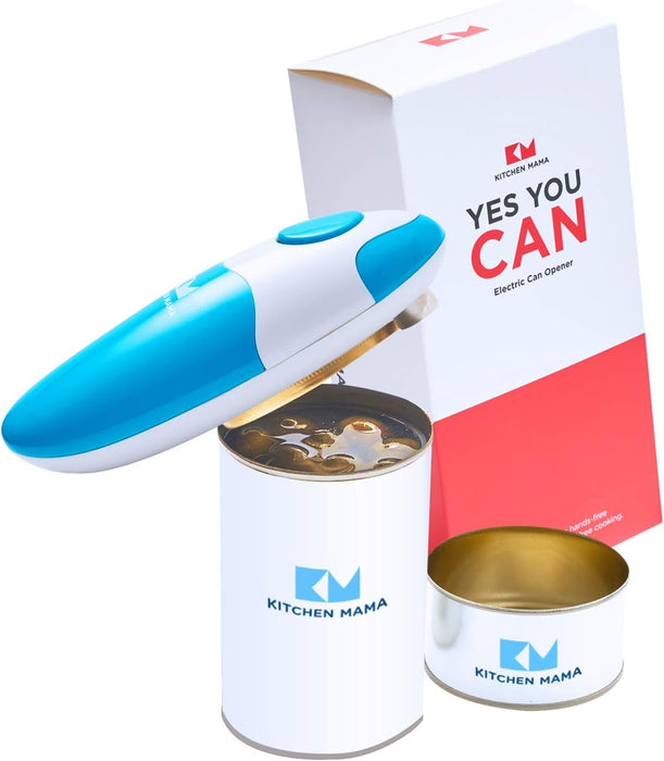 Auto Electric Can Opener Christmas Gift Ideas: Open Your Cans with a Simple Press of Button - Automatic, Hands Free, Smooth Edge, Food-Safe, Battery Operated, YES YOU CAN (Sky Blue)