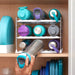 Upspace 8-Bottle Water Bottle and Travel Mug Cabinet Organizer, Adjustable Storage Rack for Kitchen Organization