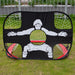 2 in 1 Pop up Kids Soccer Goal Indoor/Outdoor Soccer Target Net for Improving Passing and Shooting Accuracy for Backyard Indoor Outdoor Sports