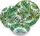 Melamine Dinnerware Sets - 12 Pcs Melamine Plates Outdoor Plates Summer Plates and Bowls Sets Melamine Plates Ideal Camping Dish Set Dinnerware Set for 4 Dishwasher Safe (Wood Grain)