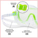 Dolfino South Clear and Green Swimming Sport Goggles