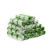 Set of 24 Kitchen Towels Dish Cloths Soft Green Checkered Pattern 100% Cotton 12X12"