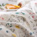 MICBRIDAL Reversible Floral Duvet Cover Queen Soft 100% Cotton Bedding Set Garden Floral Bedding Set Full 3 Pcs Garden Style Floral Comforter Cover for Girls Women