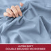 Queen Fitted Sheet - Deep Pocket Cooling Sheets up to 16 Inch - Hotel Luxury Bedding - Wrinkle, Fade, Stain Resistant - 1 Single Queen Fitted Sheet Only (Queen, Blue Hydrangea)