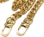 DIY Iron Flat Chain Strap Handbag Chains Purse Chain Straps Shoulder Cross Body Replacement Straps with Metal Buckles (31.5", Silver)
