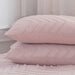 Queen Size Comforter Set, Chevron Tufted Design Blush Pink , Boho Bedding for Queen Bed ,Lightweight and Fluffy for All Seasons, 3 Piece