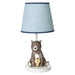 Sierra Sky Blue/Brown Bear Nursery Lamp with Shade & Bulb