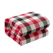 Mainstays Reverse to Sherpa Comforter Set, Full/Queen, Red Plaid, Polyester
