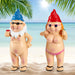 2 Pieces Naked Gnome Statue Garden Goblin-Art Decoration Peeing Gnome Naughty Garden Statue Fun Gnome Statue for Home Indoor or Outdoor Lawn Garden Decorations, Man and Woman（Stand Style）