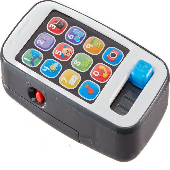Laugh & Learn Smart Phone Electronic Baby Learning Toy with Lights & Sounds, Gray