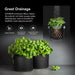 5-Pack 5 Gallon Grow Bags Heavy Duty 300G Thickened Nonwoven Plant Fabric Pots with Handles