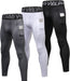 3 Pack Men'S Compression Pants Cool Dry Athletic Tights Sport Leggings with Pocket Baselayer for Running Football Yoga