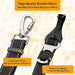 Dog Seat Belt - 2 Pack Upgraded 3-In-1 Easy Clip Dog Seatbelts - Durable Nylon Dog Seatbelt Harness with Reflective Elastic Bungee for Safety - Adjustable Pet Car Seat Belt with Buckle