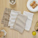 My Texas House Textured 16" X 28" Cotton Kitchen Towels, 4 Pieces, Beige